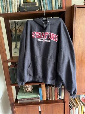 Stanford Men's Charcoal Crewneck Sweatshirt with Logo